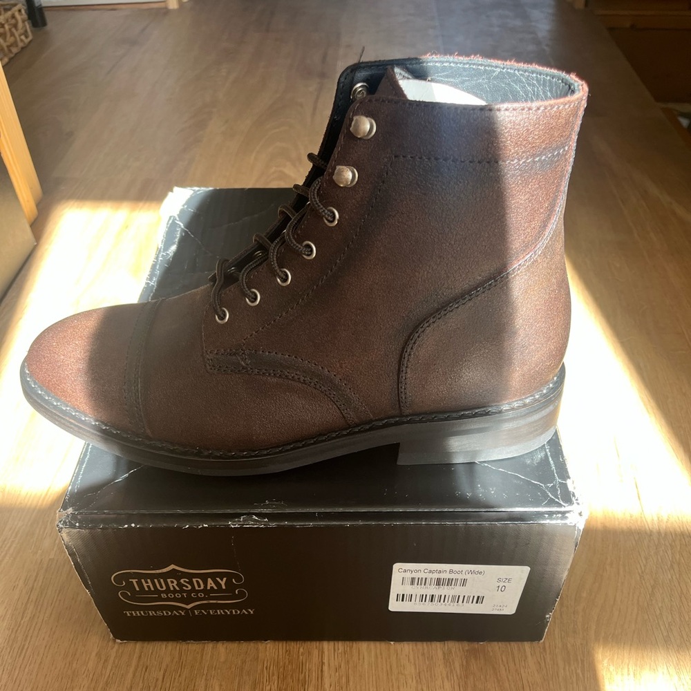 BRAND NEW!! Thursday Boot Company Brown Men's Boots